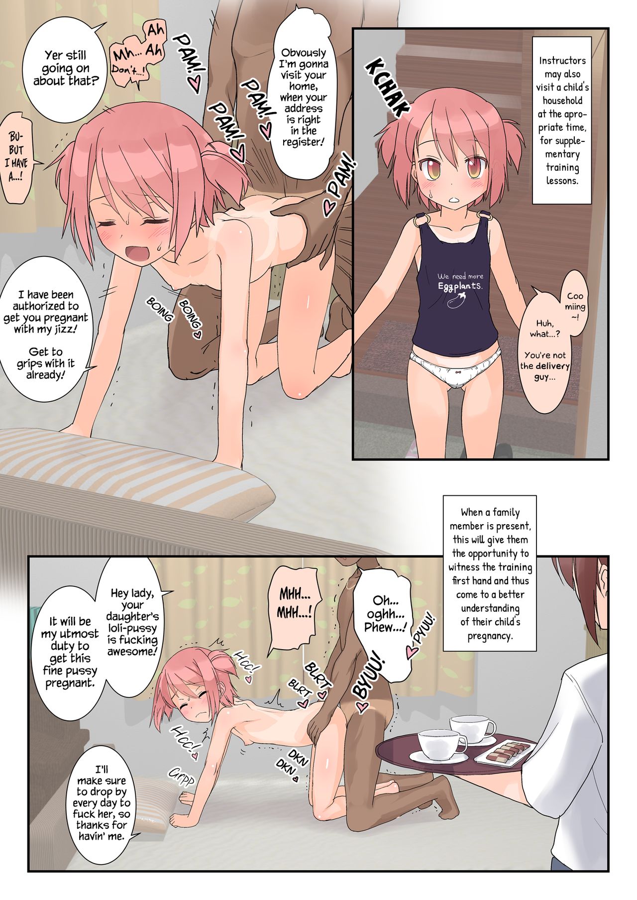 [The Dungeon In Yarn (Yone Kinji)] Koukan Nikki Ninshin Jisshuu Koukan Nikki Pregnancy Practice [En_10.png